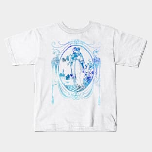 Flower Maiden In Blue Kids T-Shirt